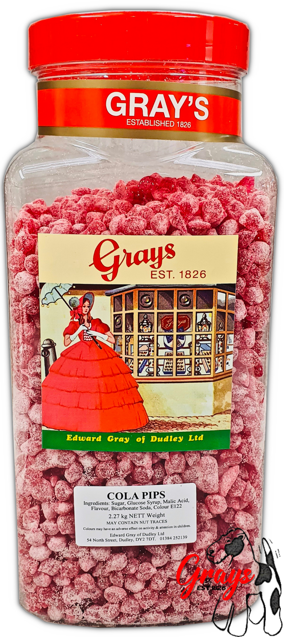 Grays Cola Pips Large Jar