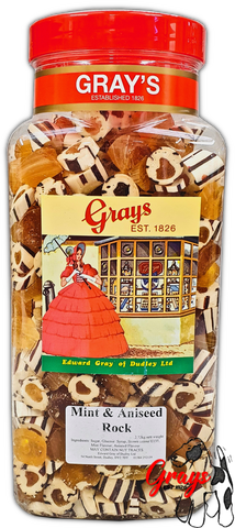 Grays Mint And Aniseed Rock Large Jar