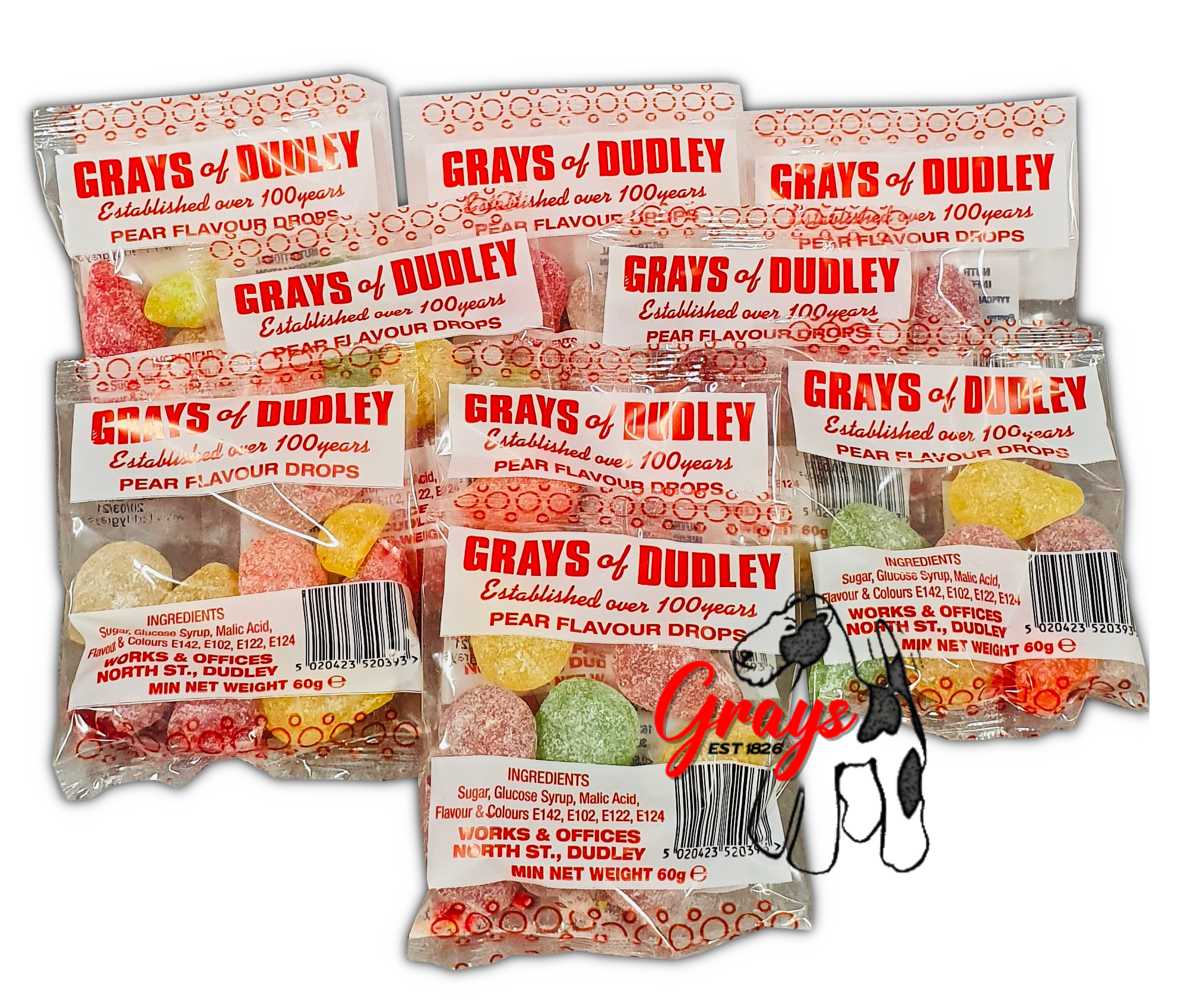 Grays Pear Drops Pre Packs