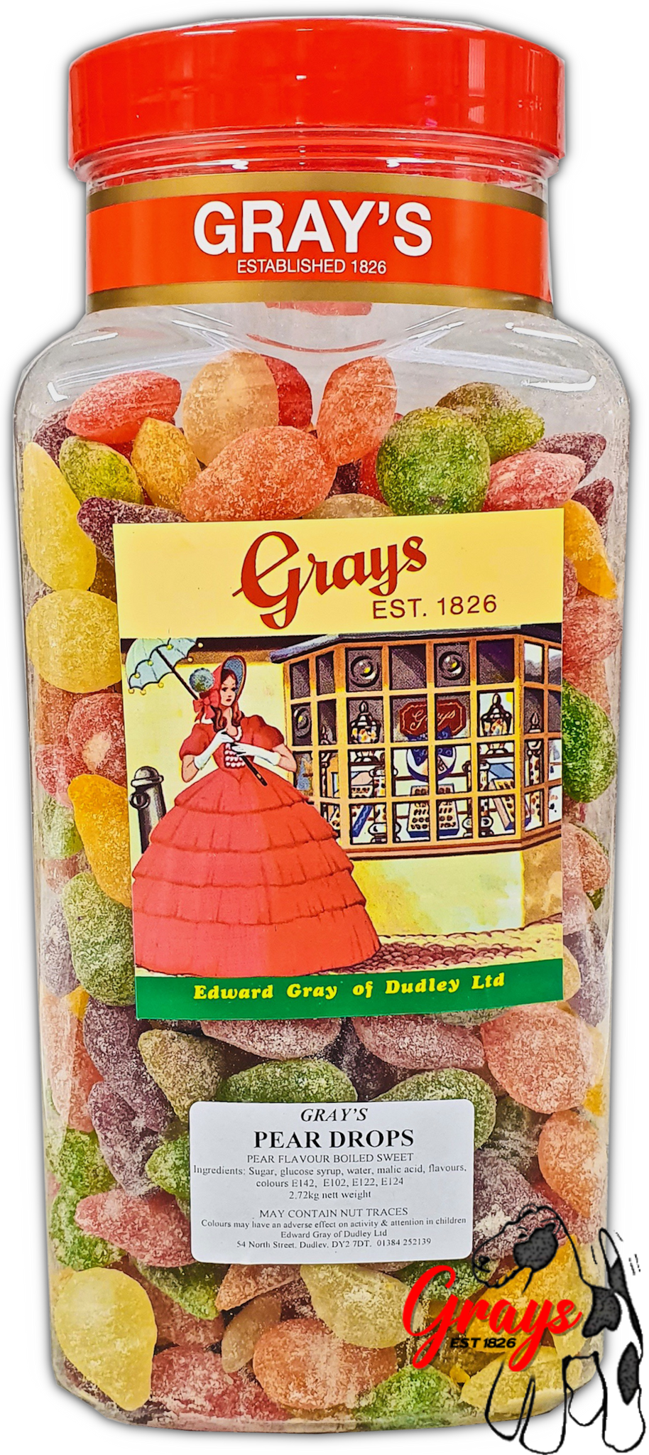 Grays Pear Drops Large Jar