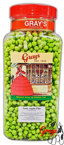 Grays Sour Apple Pips Large Jar